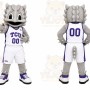 Gray Horned Lizard Mascot Costume for Sports Events