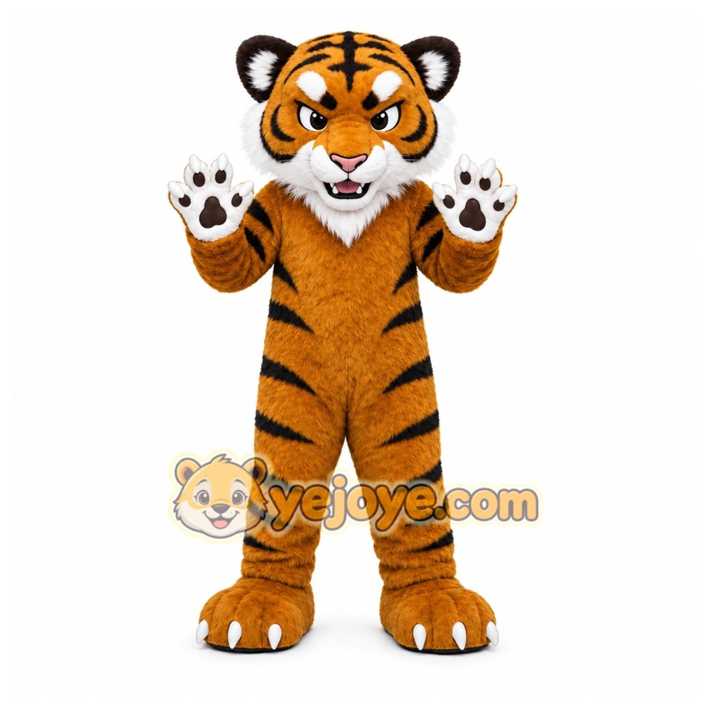 Orange Tiger Mascot Costume for School Events Orange Tiger Mascot Costume for School Events