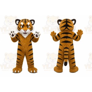 Orange Tiger Mascot Costume for School Events