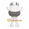 White Bird With Helmet Mascot Costume for Sports Events White Bird With Helmet Mascot Costume for Sports Events