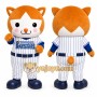 Orange Cat Mascot Costume for Sports Events