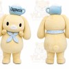 Cream Dog With Cup Hat Mascot Costume for Restaurant Promotions