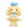 Cream Dog With Cup Hat Mascot Costume for Restaurant Promotions