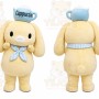 Cream Dog With Cup Hat Mascot Costume for Restaurant Promotions