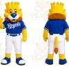 Yellow Lion Mascot Costume for Sports Events
