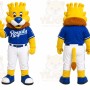Yellow Lion Mascot Costume for Sports Events