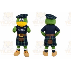 Green Frog In Kilt Mascot Costume for Events and Promotions