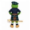 Green Frog In Kilt Mascot Costume for Events and Promotions Green Frog In Kilt Mascot Costume for Events and Promotions