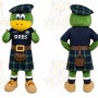 Green Frog In Kilt Mascot Costume for Events and Promotions