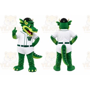 Green Crocodile Mascot Costume for Sports Events