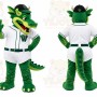 Green Crocodile Mascot Costume for Sports Events