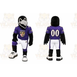 Black Bird Mascot Costume for Sports Events