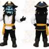 Black Pirate Mascot Costume for School Events