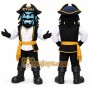 Black Pirate Mascot Costume for School Events