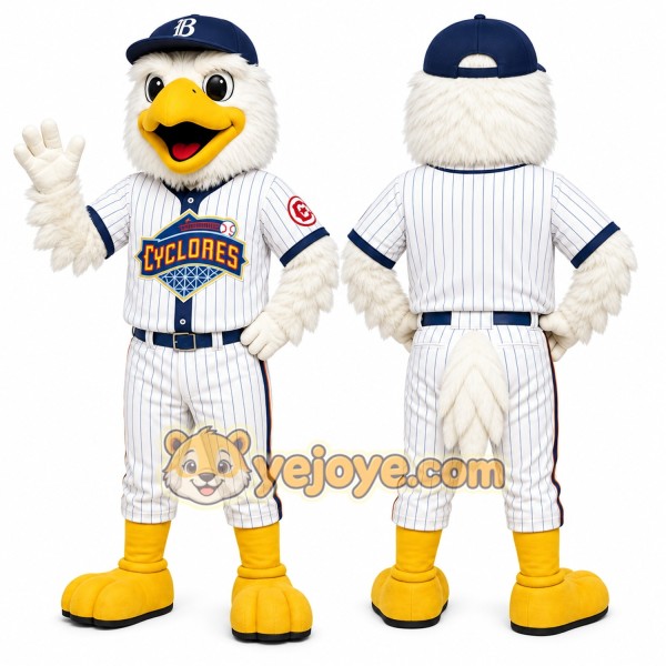White Eagle Mascot Costume for Sports Events