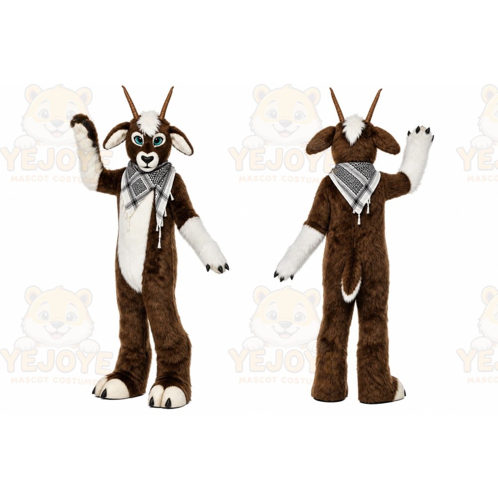 Brown Goat Mascot Costume for Events and Promotions