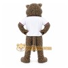 Gray Leopard Mascot Costume for Sports Events Gray Leopard Mascot Costume for Sports Events