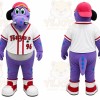 Purple Dragon Mascot Costume for Sports Events