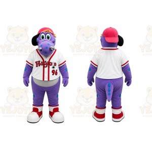 Purple Dragon Mascot Costume for Sports Events