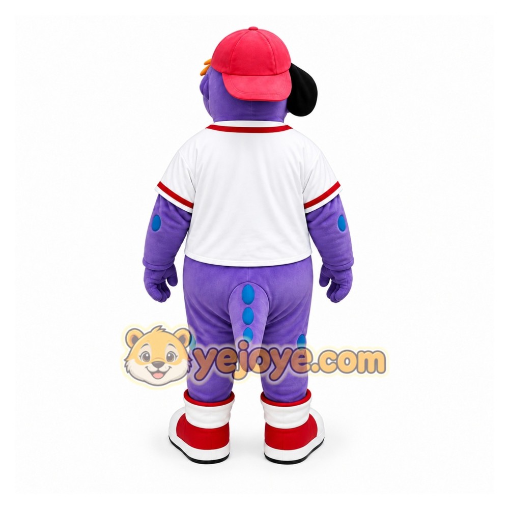 Purple Dragon Mascot Costume for Sports Events