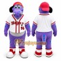 Purple Dragon Mascot Costume for Sports Events