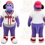 Purple Dragon Mascot Costume for Sports Events