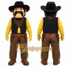 Yellow Cowboy Mascot Costume for Events and Promotions Yellow Cowboy Mascot Costume for Events and Promotions