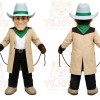 Tan Cowboy Mascot Costume for Events and Promotions