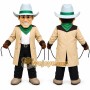 Tan Cowboy Mascot Costume for Events and Promotions