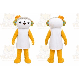 Yellow Fantasy Creature Mascot Costume for Children's Events