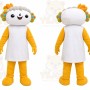 Yellow Fantasy Creature Mascot Costume for Children's Events