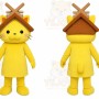 Yellow Cat Mascot Costume for Children's Events
