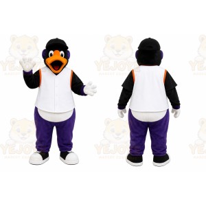 Black Bird Mascot Costume for Sports Events