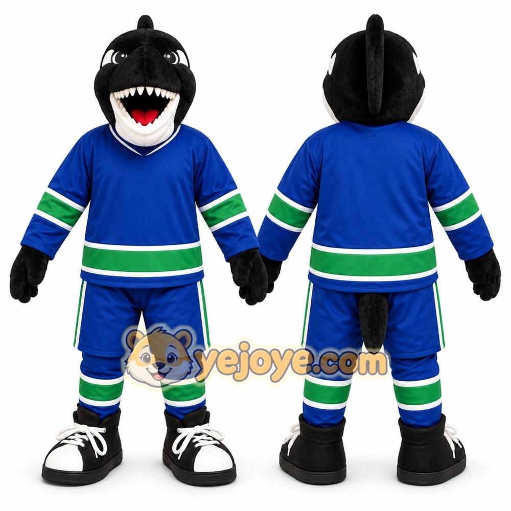 Blue Shark Mascot Costume for Sports Events Blue Shark Mascot Costume for Sports Events