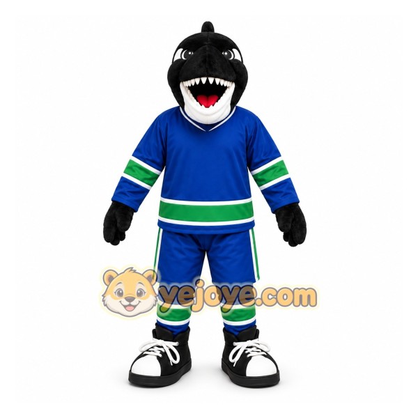 Blue Shark Mascot Costume for Sports Events