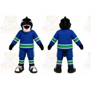 Blue Shark Mascot Costume for Sports Events