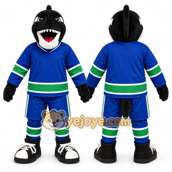 Blue Shark Mascot Costume for Sports Events