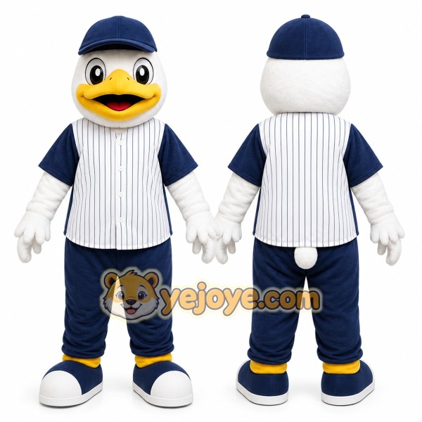 White Duck Mascot Costume for Sports Events