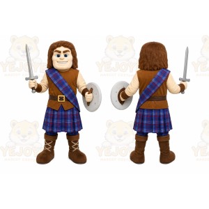 Brown Warrior Mascot Costume for Events and Promotions