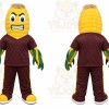 Yellow Corn Mascot Costume for Restaurant Promotions