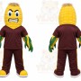 Yellow Corn Mascot Costume for Restaurant Promotions
