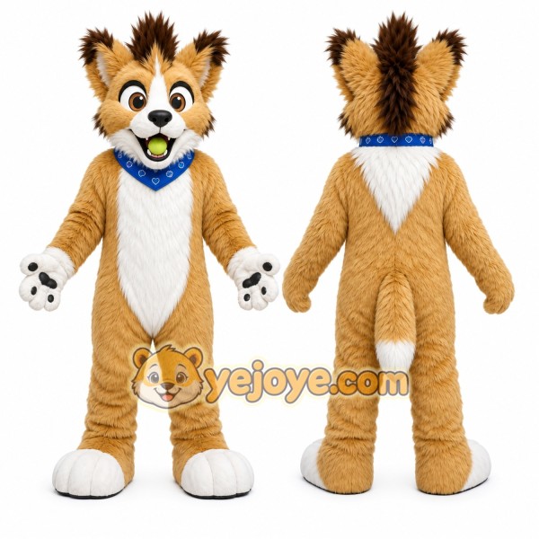 Brown Dog Mascot Costume for Children's Events