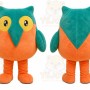 Green Owl Mascot Costume for Children's Events