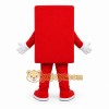 Red Building Block Mascot Costume for Children's Events Red Building Block Mascot Costume for Children's Events