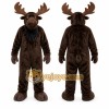Brown Moose Mascot Costume for Sports Events