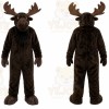 Brown Moose Mascot Costume for Sports Events