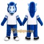Blue Horse Mascot Costume for Sports Events
