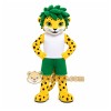 Yellow Cheetah Mascot Costume for Sports Events Yellow Cheetah Mascot Costume for Sports Events