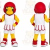 Yellow Roman Soldier Mascot Costume for Sports Events