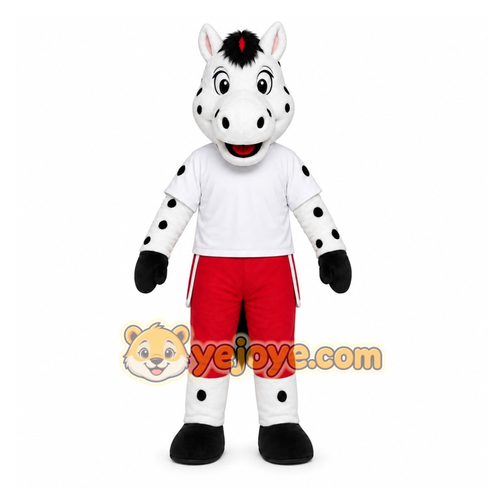 White Horse Mascot Costume for Sports Events White Horse Mascot Costume for Sports Events